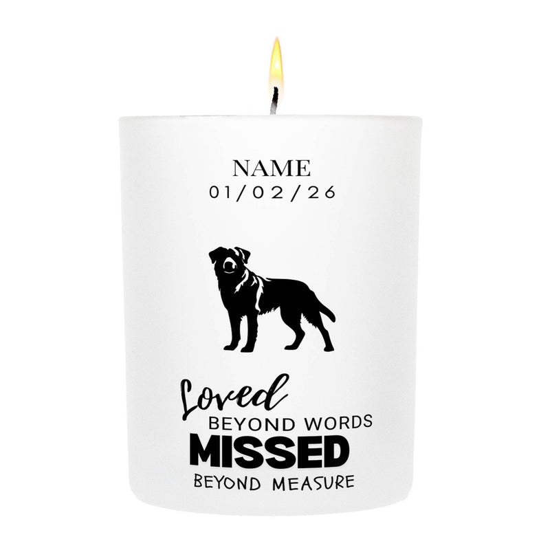Loved Beyond Words, Missed Beyond Measure Custom Candle