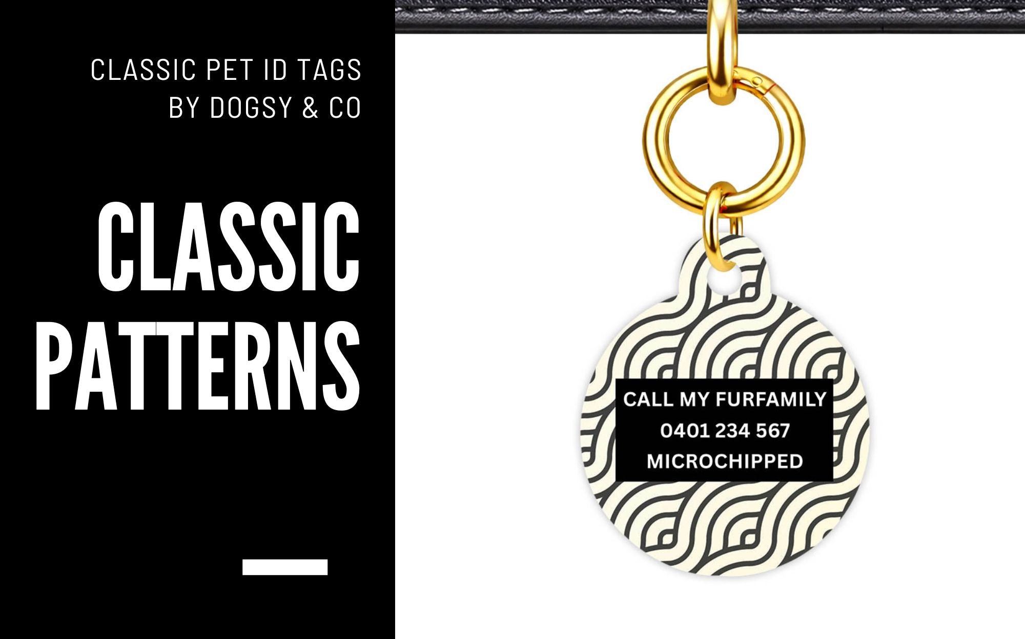 Patterns Classic Pet Id Tag