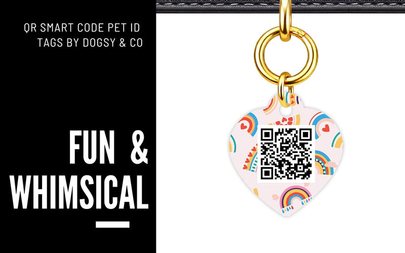 Fun & Whimsical QR SMART Pet ID Tag