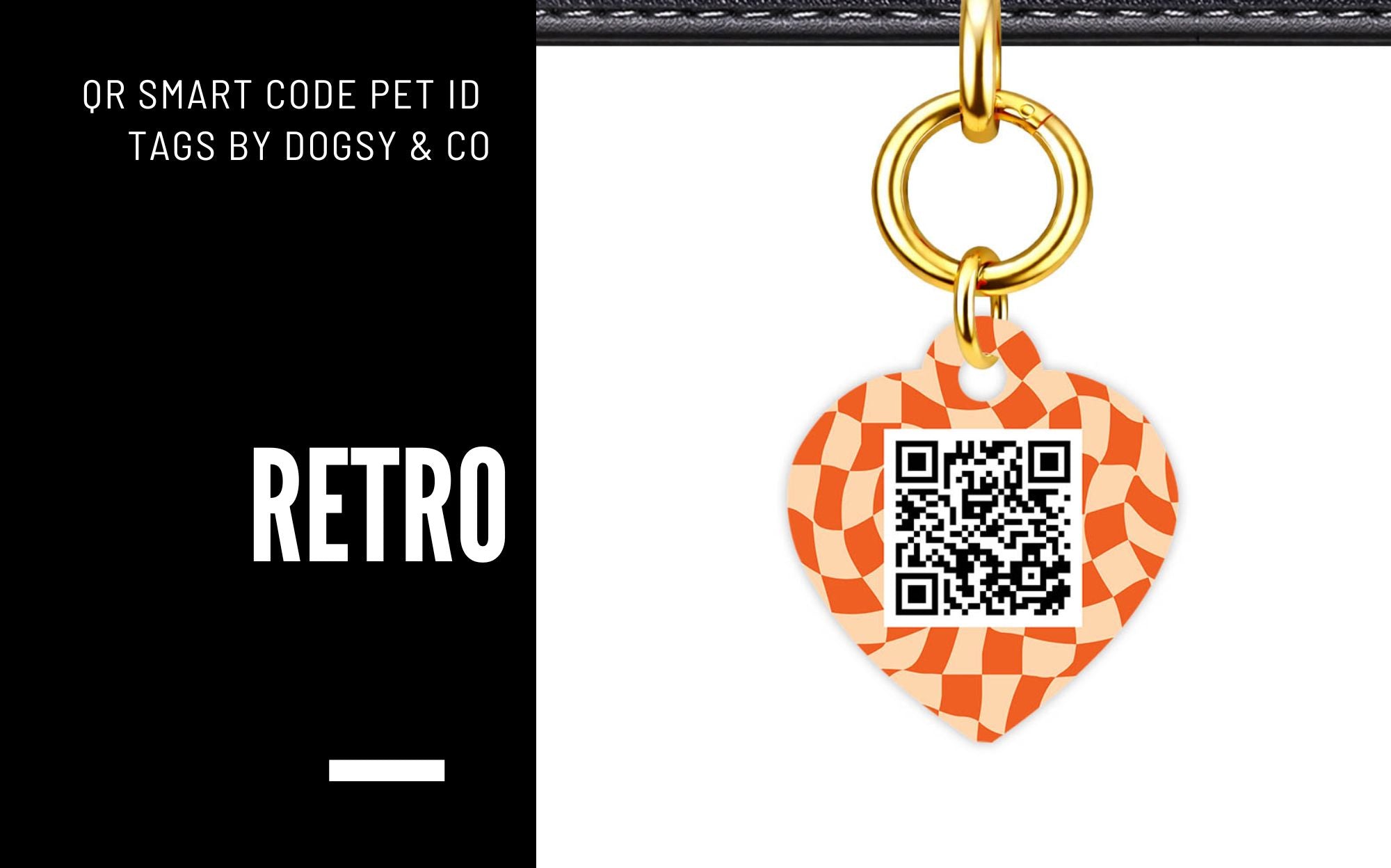 Retro QR Smart Pet ID Tags | Dogsy & Co