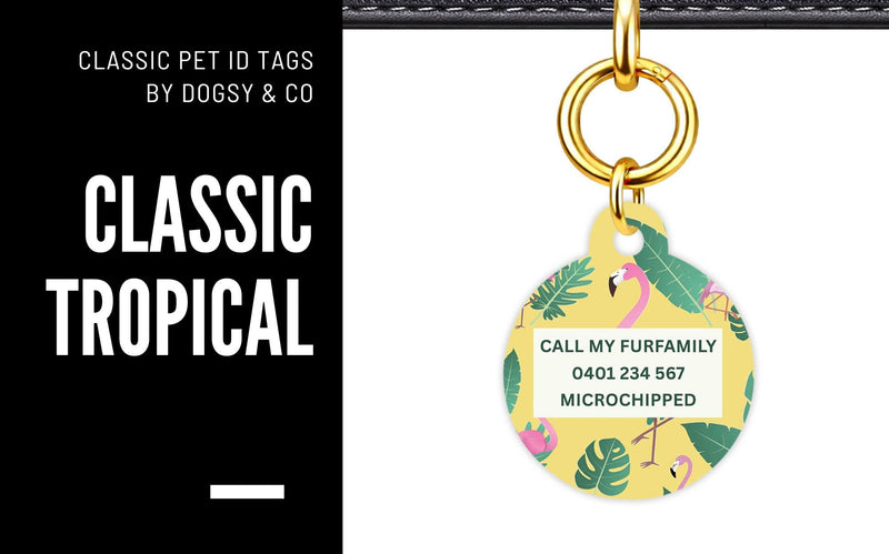 Tropical Classic Pet Id Tags