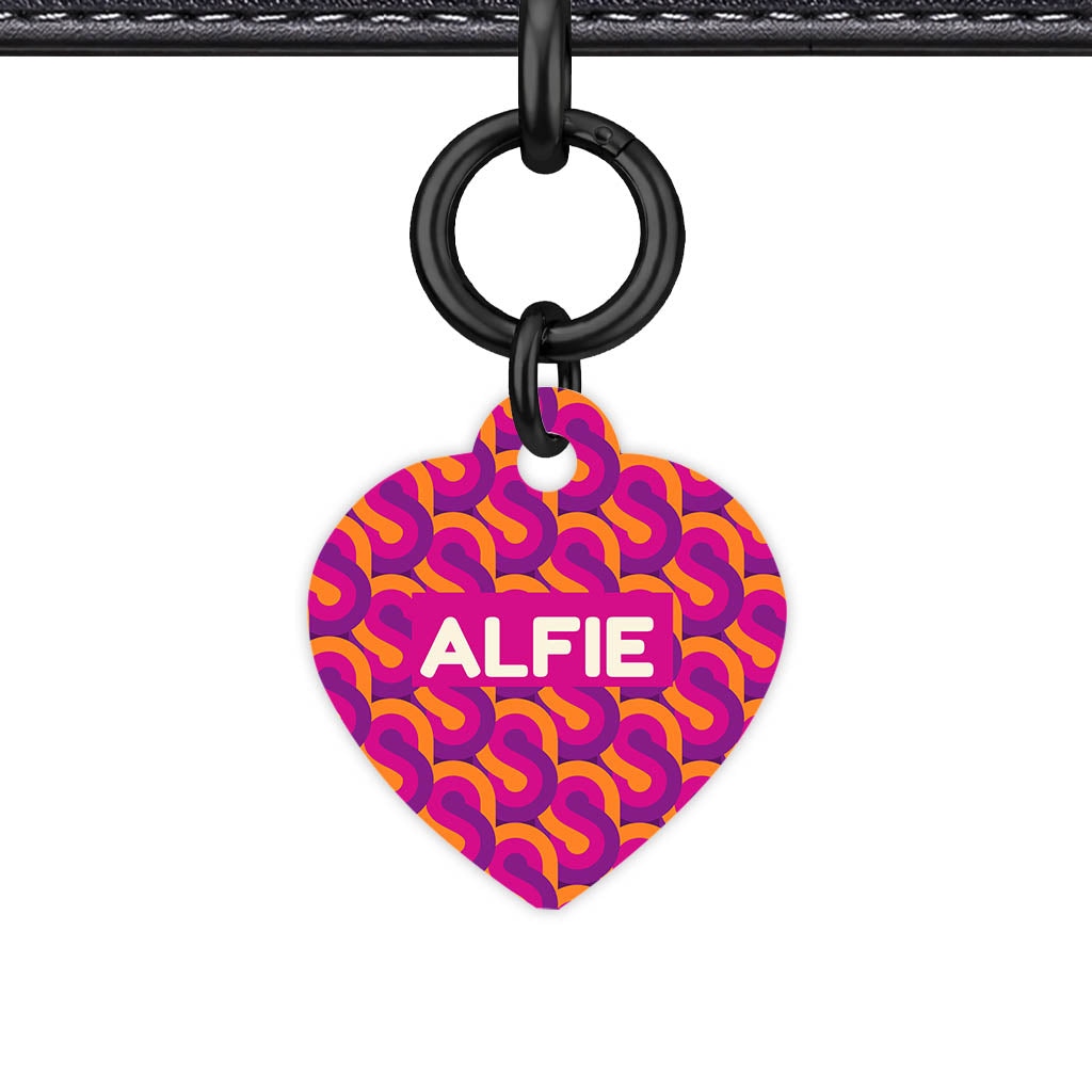 70's Retro Pink Purple Classic Pet ID Tag - image 6