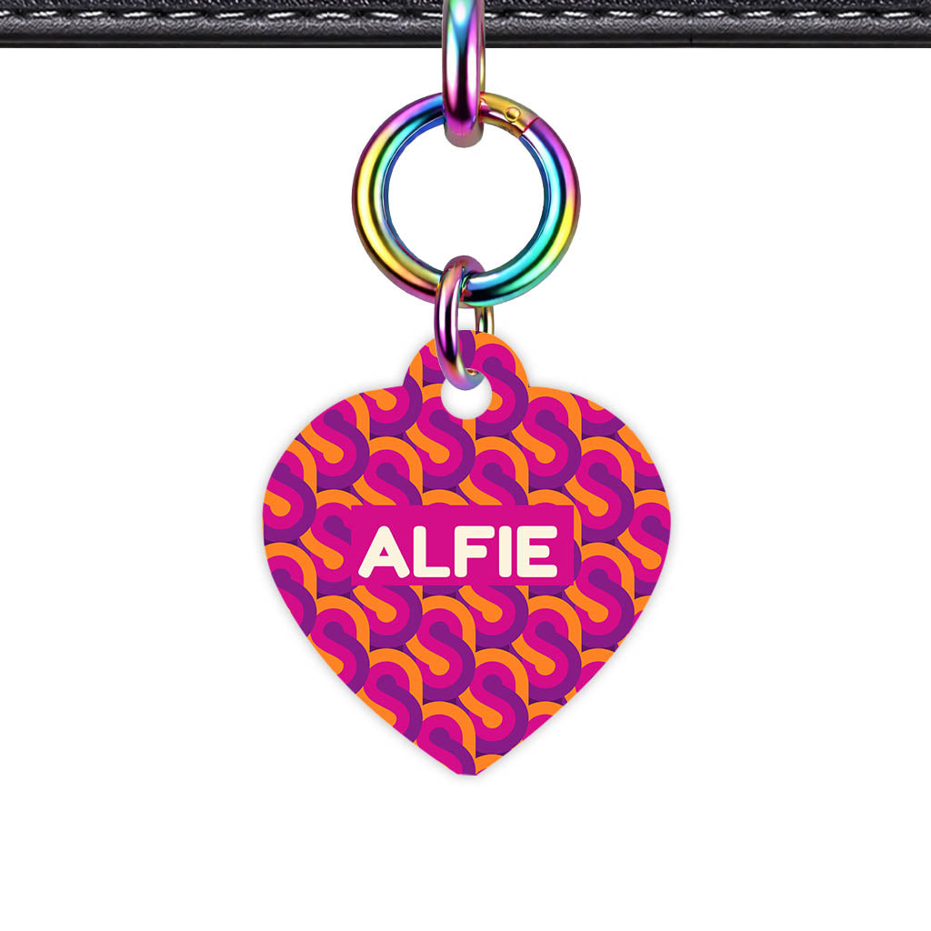 70's Retro Pink Purple Classic Pet ID Tag - image 10