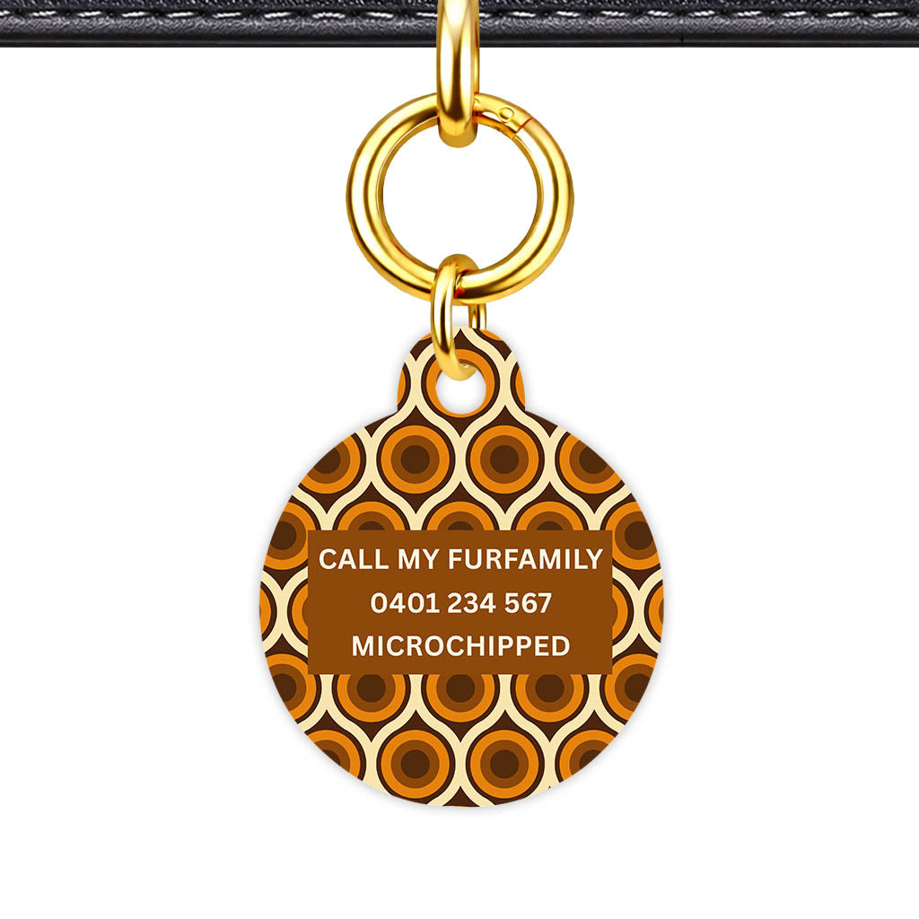 Retro 70's Camramel Swirl Classic Pet ID Tag - image 22