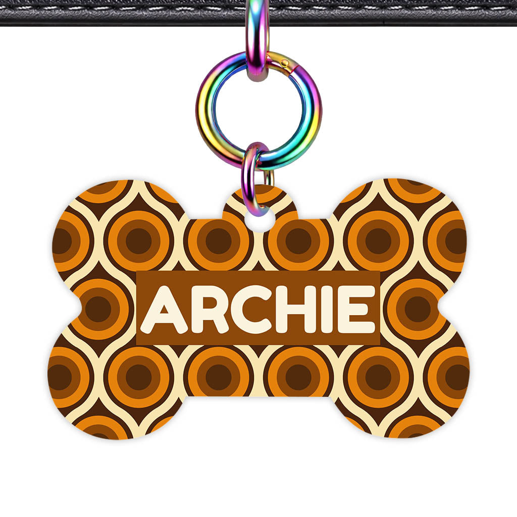 Retro 70's Camramel Swirl Classic Pet ID Tag - image 20