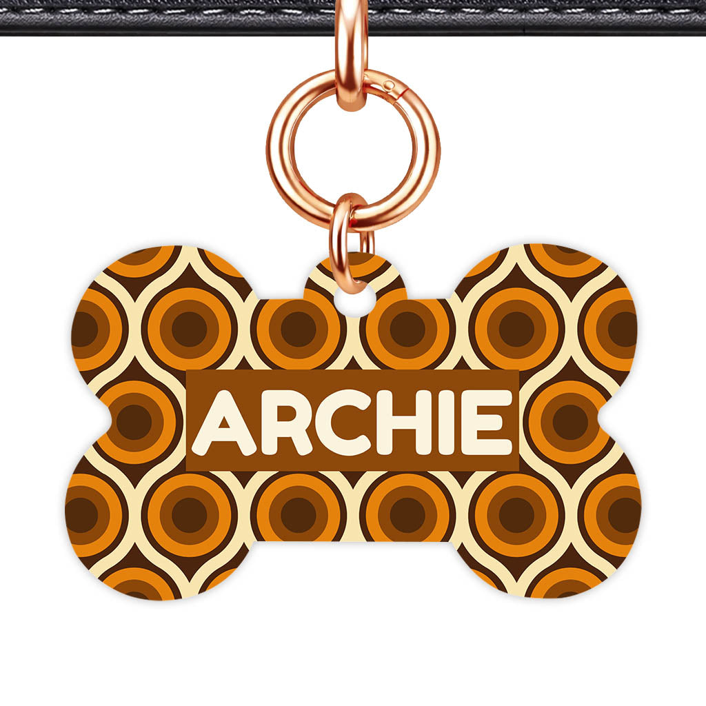 Retro 70's Camramel Swirl Classic Pet ID Tag - image 14