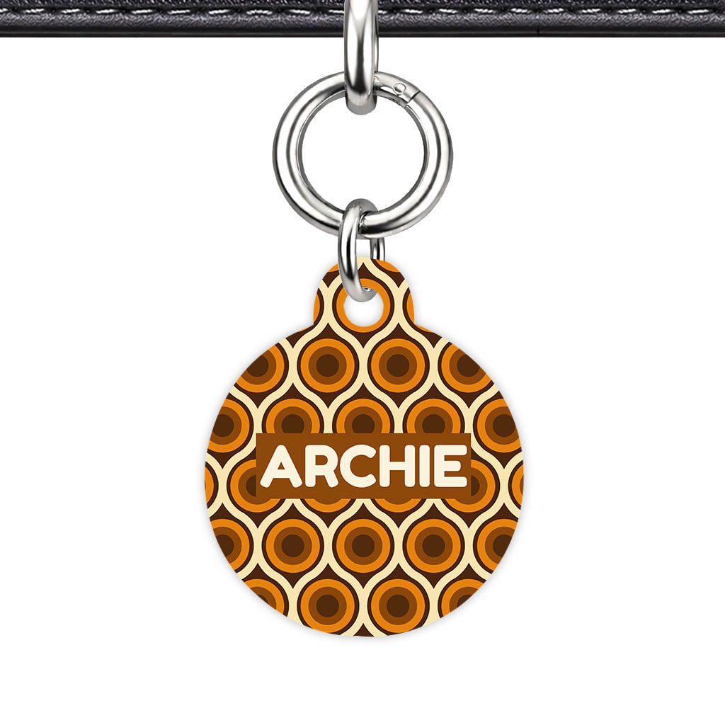 Retro 70's Camramel Swirl Classic Pet ID Tag - image 23