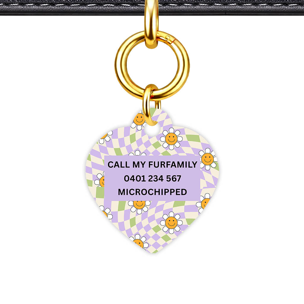 Happy Daisy Classic Pet ID Tag - alternate view