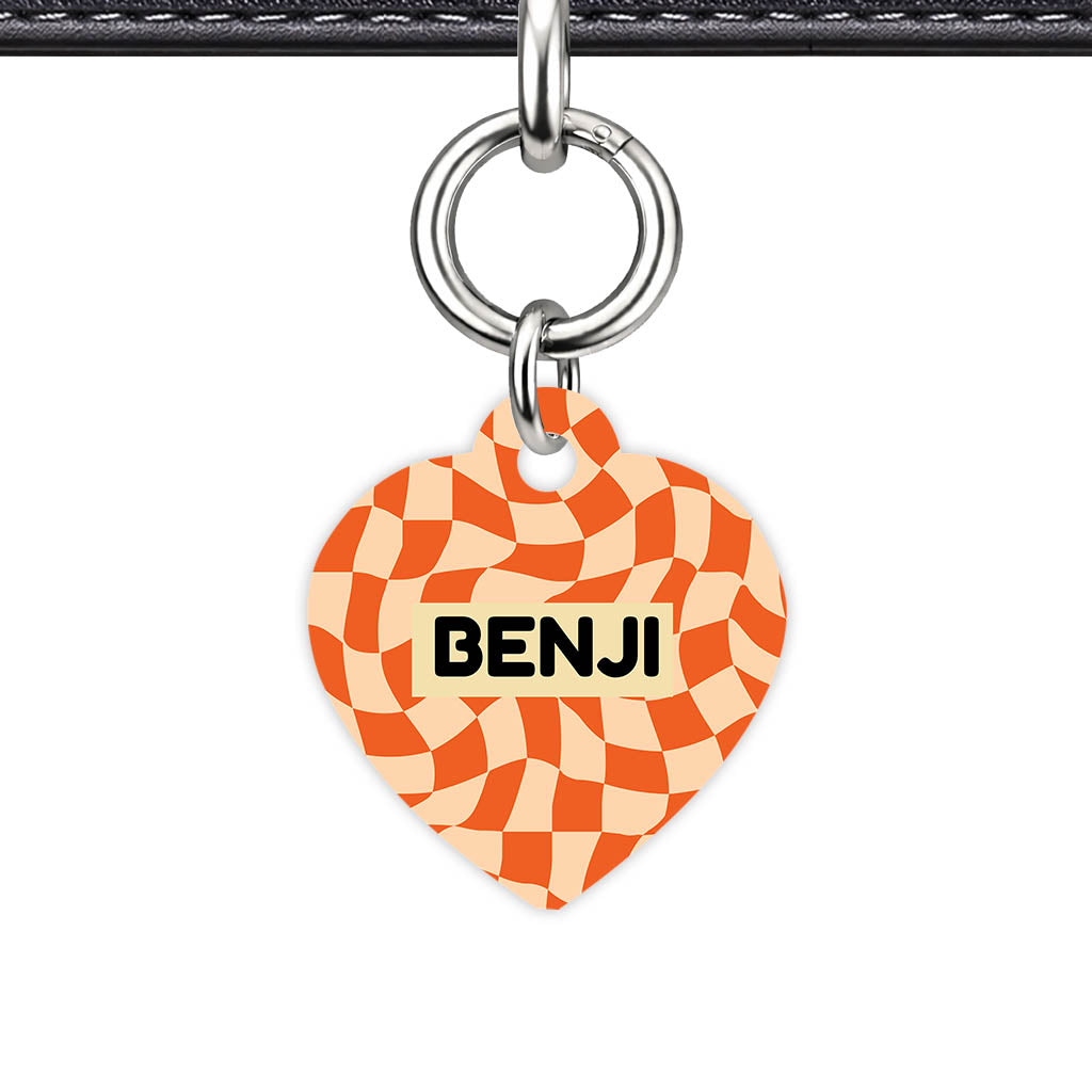 Retro Energy Classic Pet ID Tag - detail view