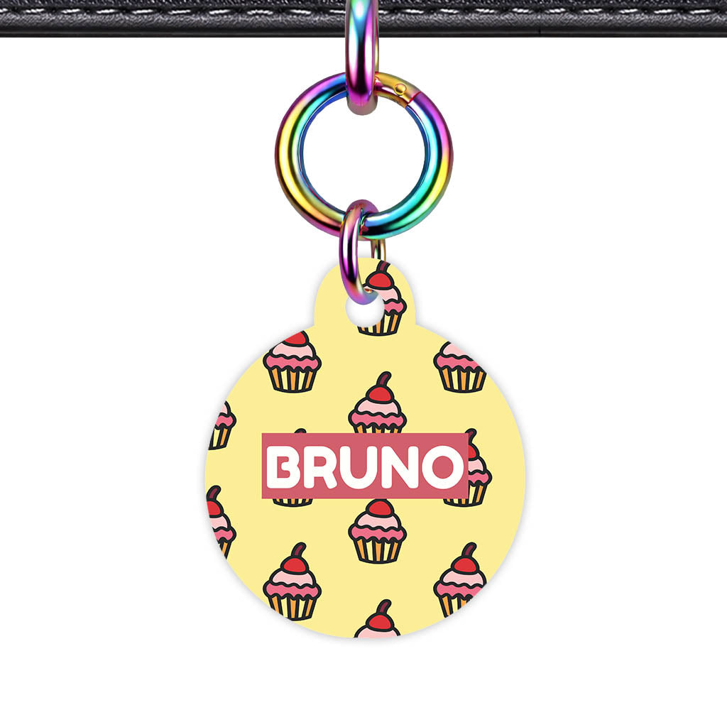Cupcakes on Yellow Classic Pet ID Tag - image 30