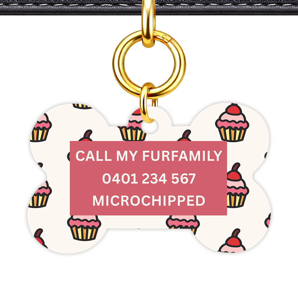 Cupcake Pink Icing Classic Pet ID Tag - image 12