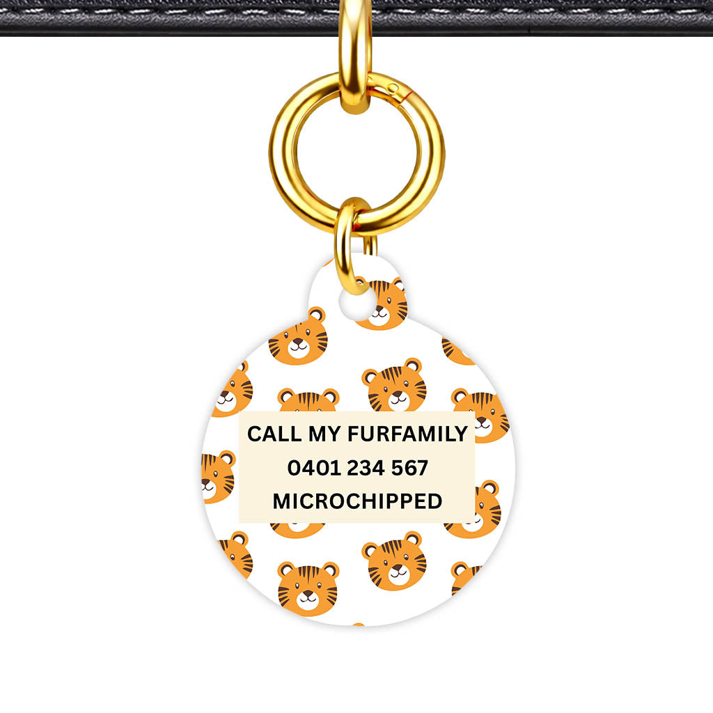Cheeky tiger Faces Classic Pet ID Tag - image 22