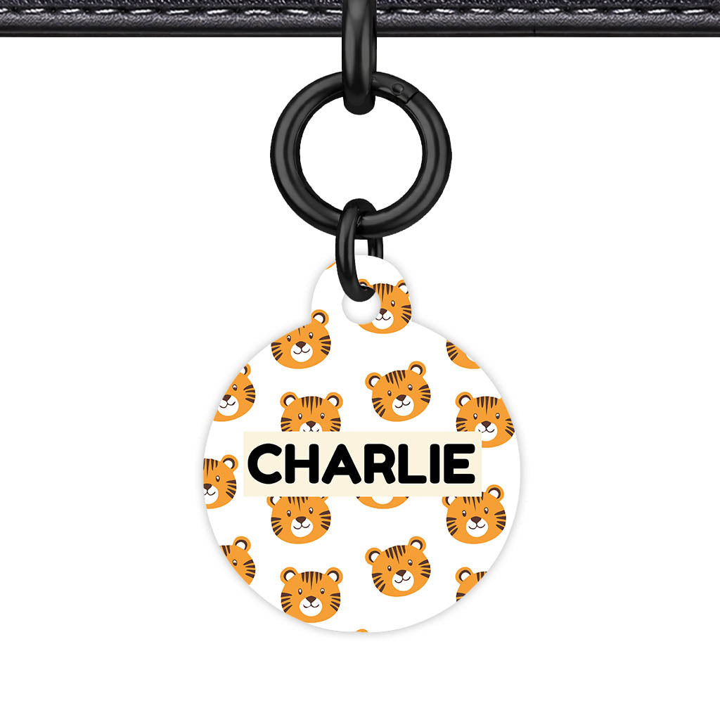 Cheeky tiger Faces QR Smart Pet ID Tag