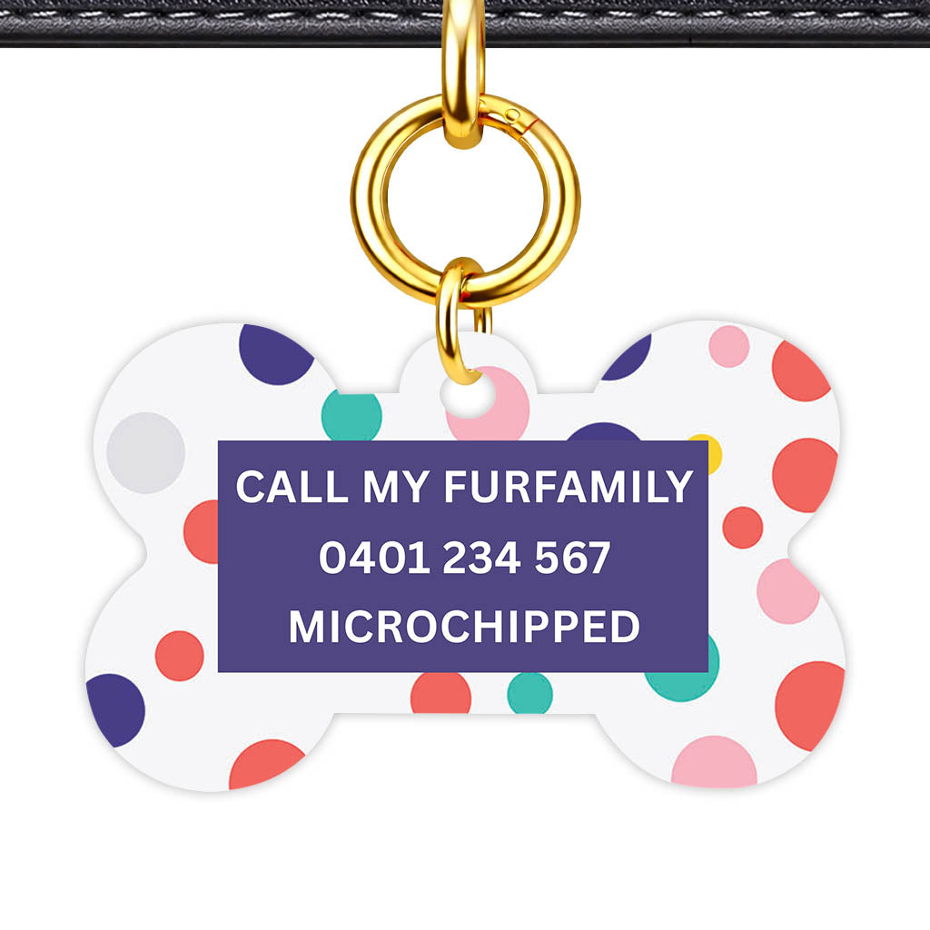 Polka Dot Colours Classic Pet ID Tag - image 12