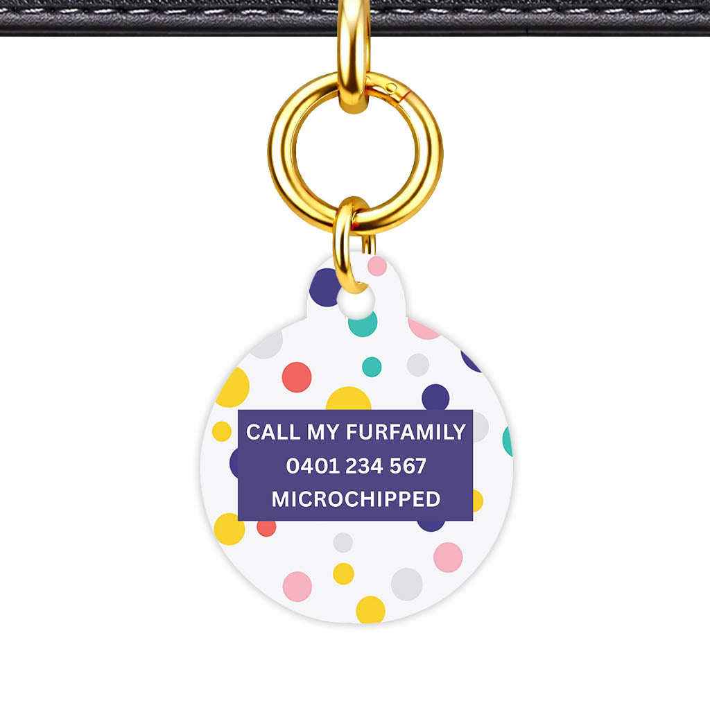 Polka Dot Colours Classic Pet ID Tag - image 22