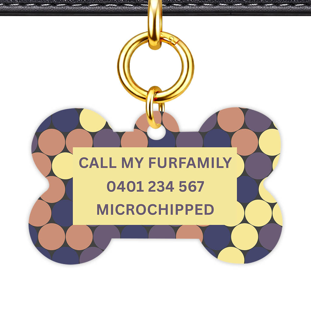 Retro Dot Parade Classic Pet ID Tag - image 12