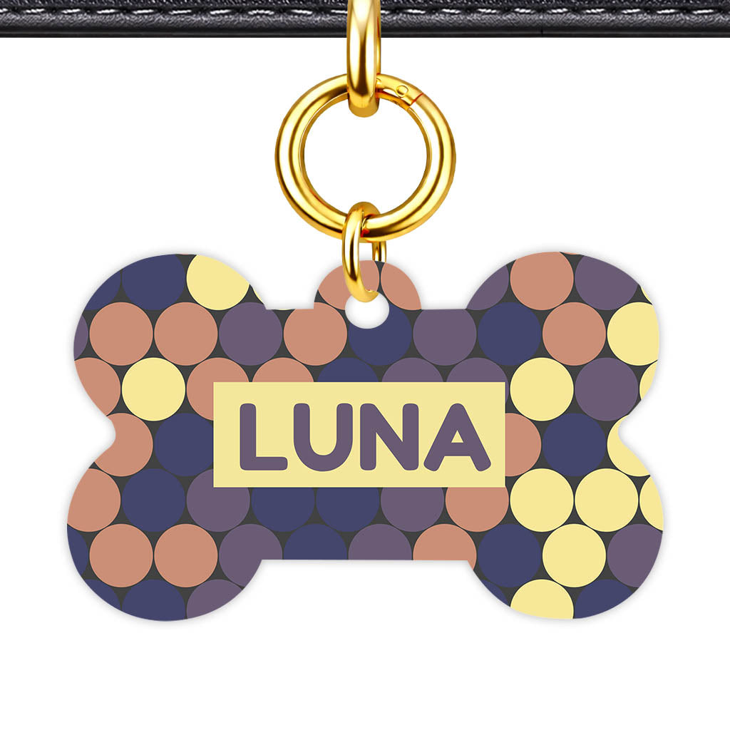 Retro Dot Parade Classic Pet ID Tag - image 11