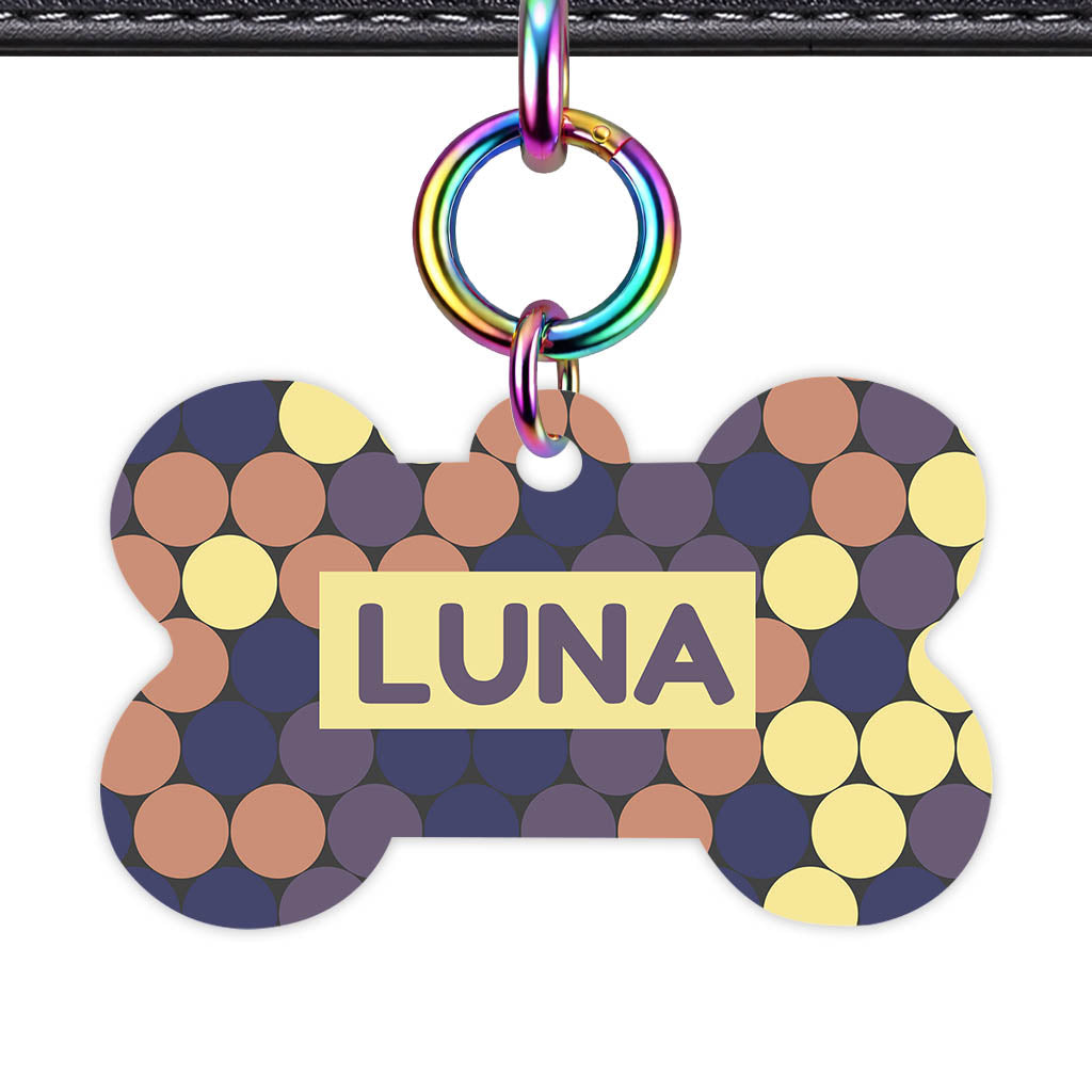 Retro Dot Parade Classic Pet ID Tag - image 20