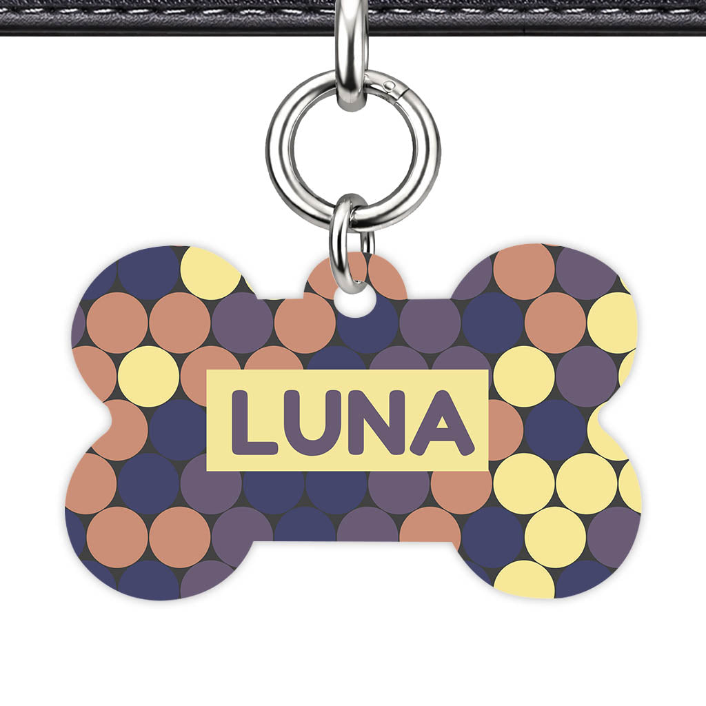 Retro Dot Parade Classic Pet ID Tag - image 13