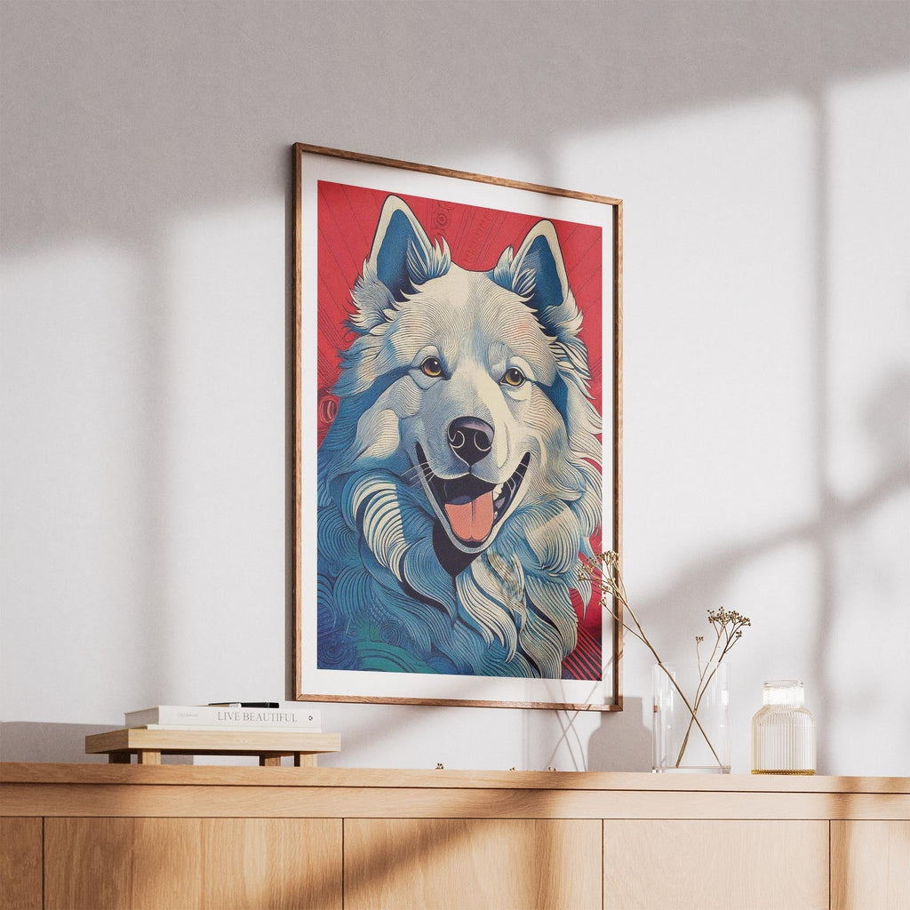 Samoyed Hokusai Japanese Inspired Dog Series image 5