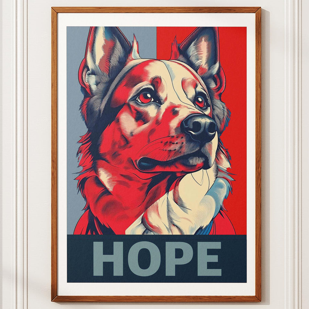 German Spitz HOPE Series Inspired by the Obama Poster image 10