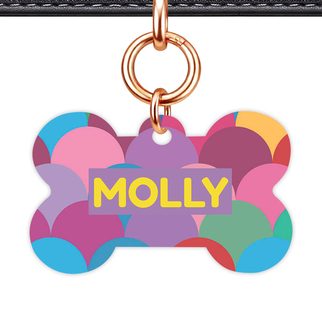 Rainbow Scallop Pop Classic Pet ID Tag - image 14