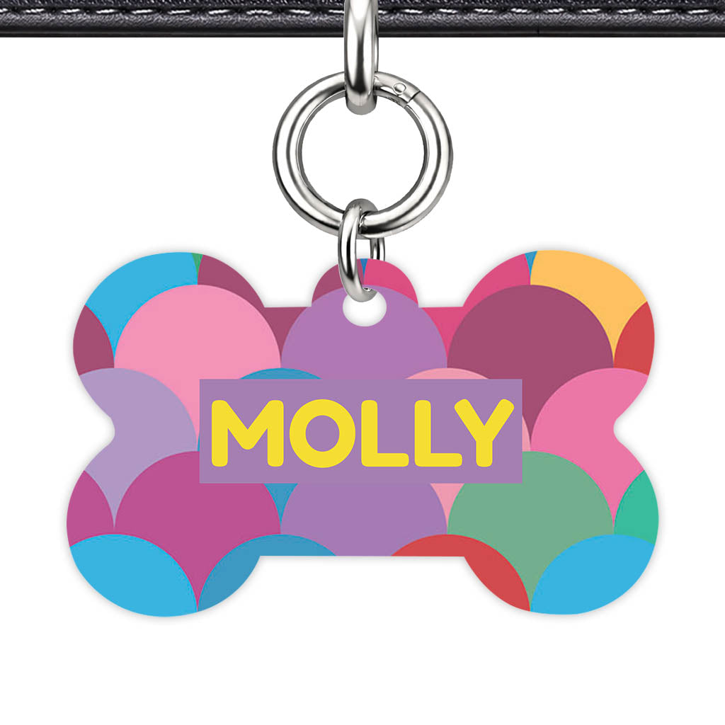 Rainbow Scallop Pop Classic Pet ID Tag - image 13