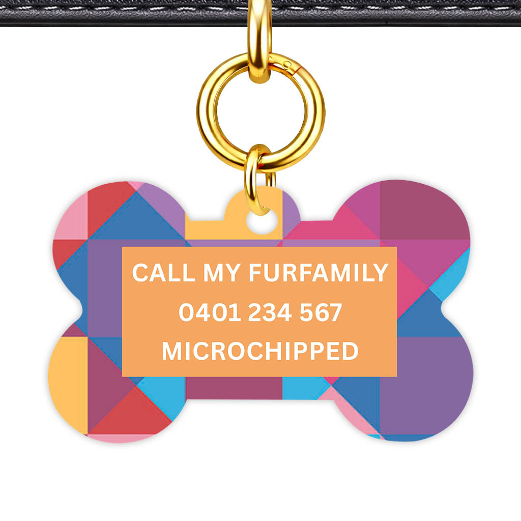 Colour Block Classic Pet ID Tag - image 12