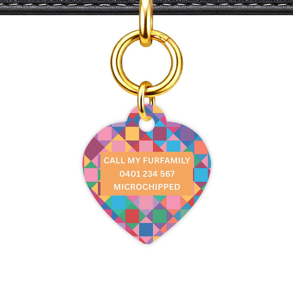 Colour Block Classic Pet ID Tag - alternate view