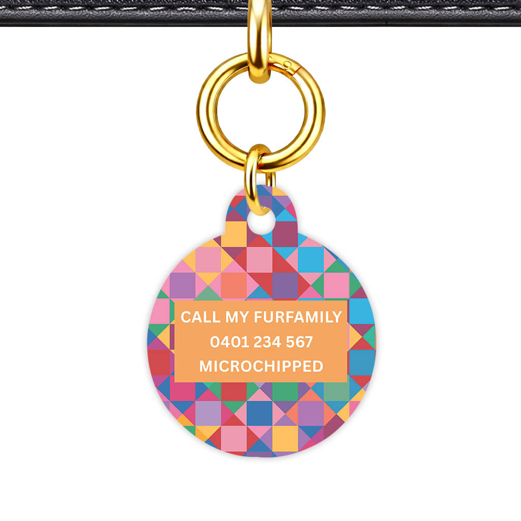 Colour Block Classic Pet ID Tag - image 22