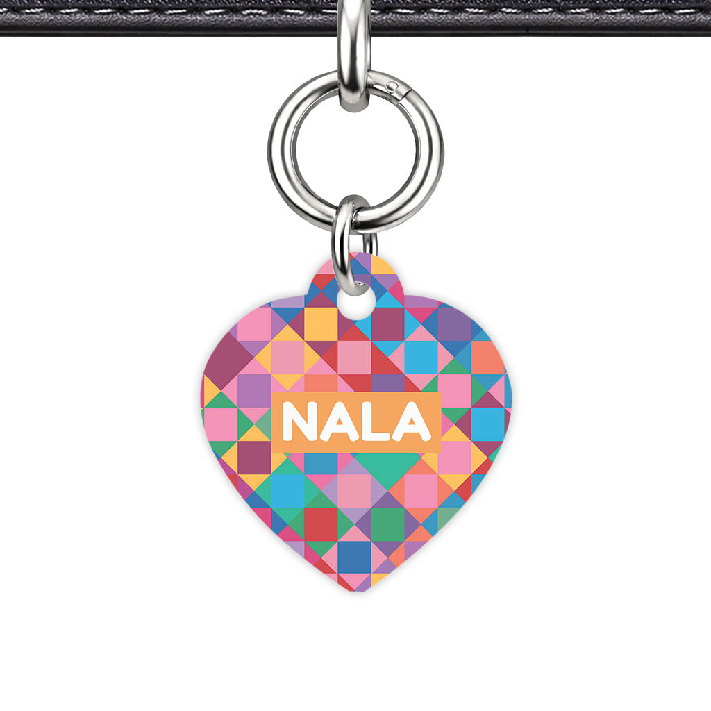 Colour Block Classic Pet ID Tag - detail view