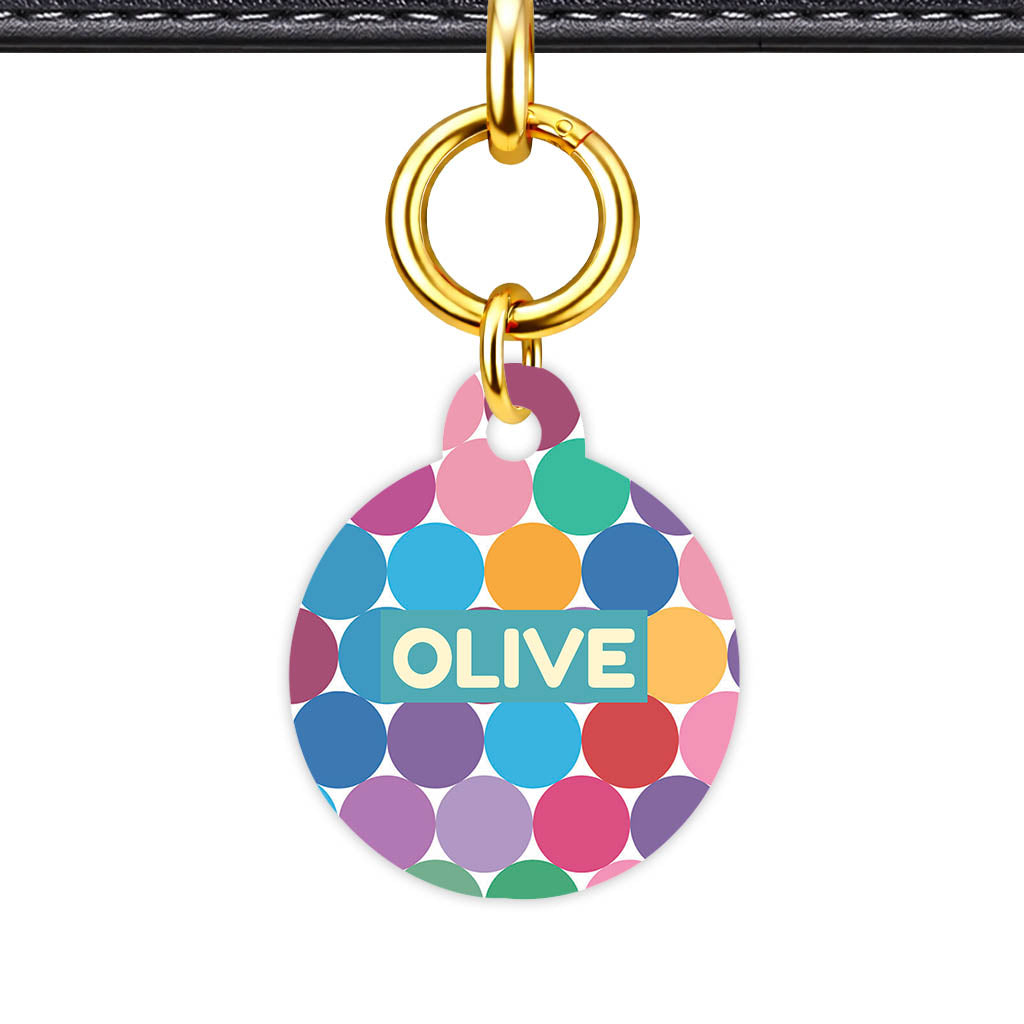 Happy Dot Pop QR Smart Pet ID Tag