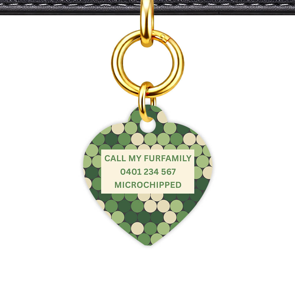 Forest Dot Harmony Classic Pet ID Tag - alternate view