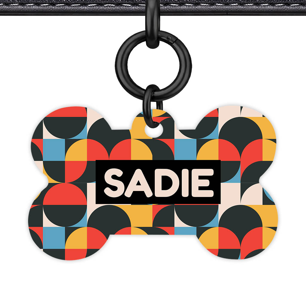 Mid-Century Geo Pop Classic Pet ID Tag - image 16