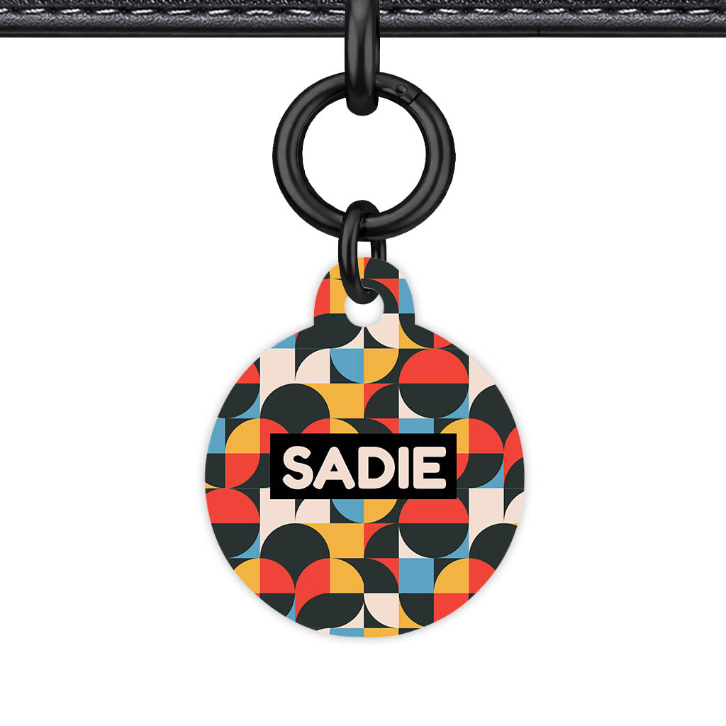 Mid-Century Geo Pop Classic Pet ID Tag - image 26