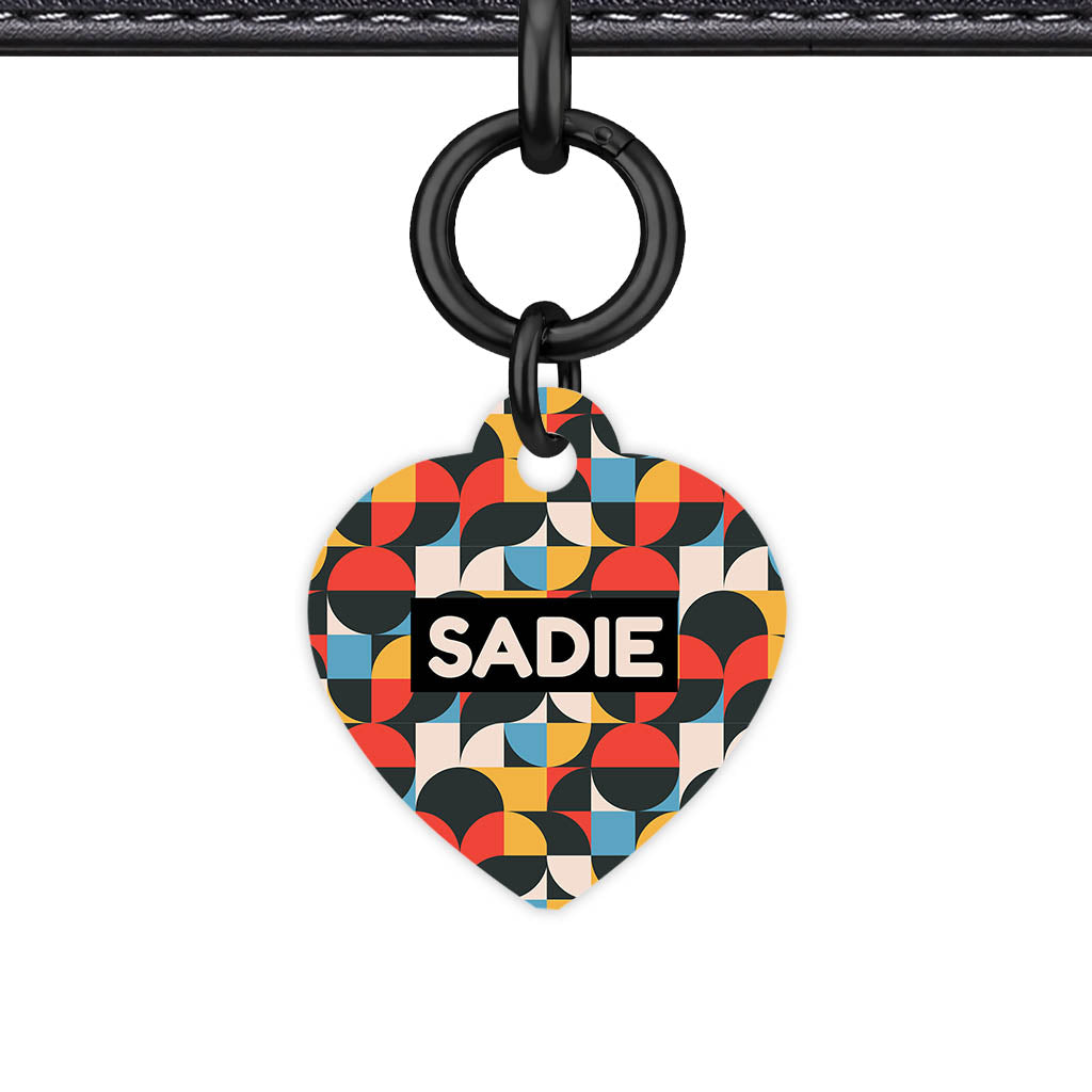 Mid-Century Geo Pop Classic Pet ID Tag - image 6