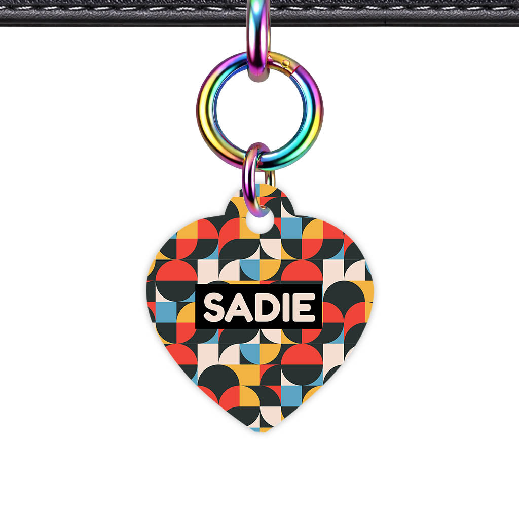 Mid-Century Geo Pop Classic Pet ID Tag - image 10