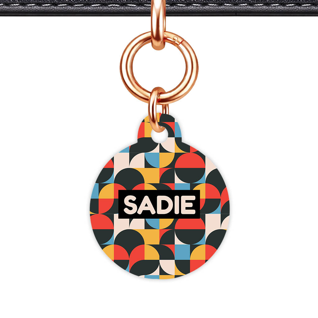 Mid-Century Geo Pop Classic Pet ID Tag - image 24