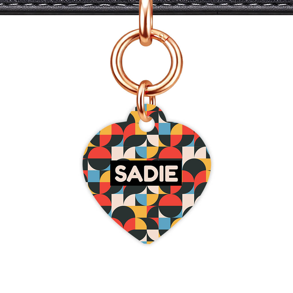 Mid-Century Geo Pop Classic Pet ID Tag - image 4