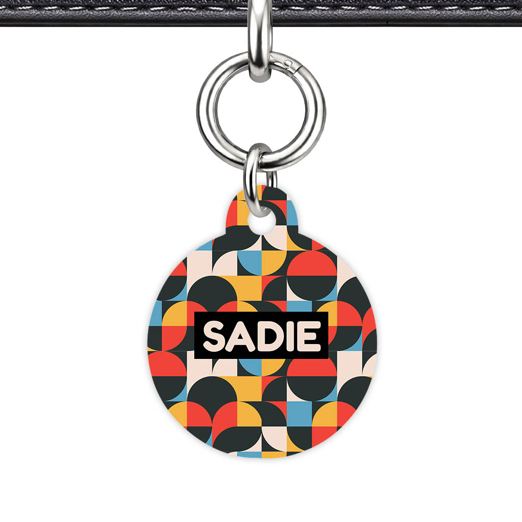Mid-Century Geo Pop Classic Pet ID Tag - image 23