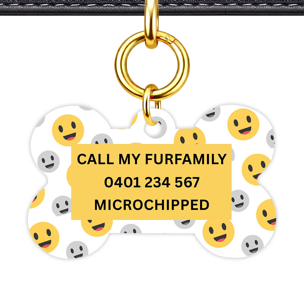 Happy Face Classic Pet ID Tag - image 12