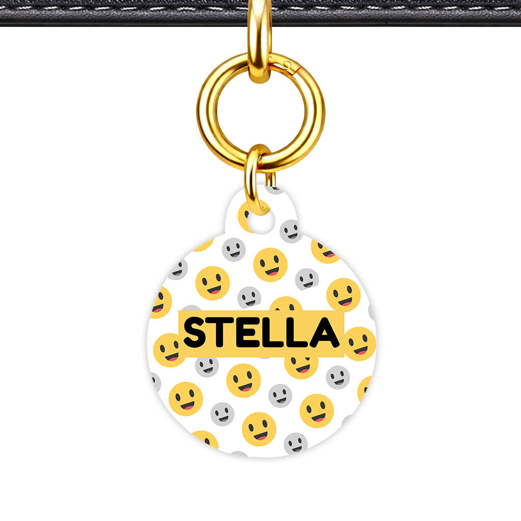 Happy Face QR Smart Pet ID Tag
