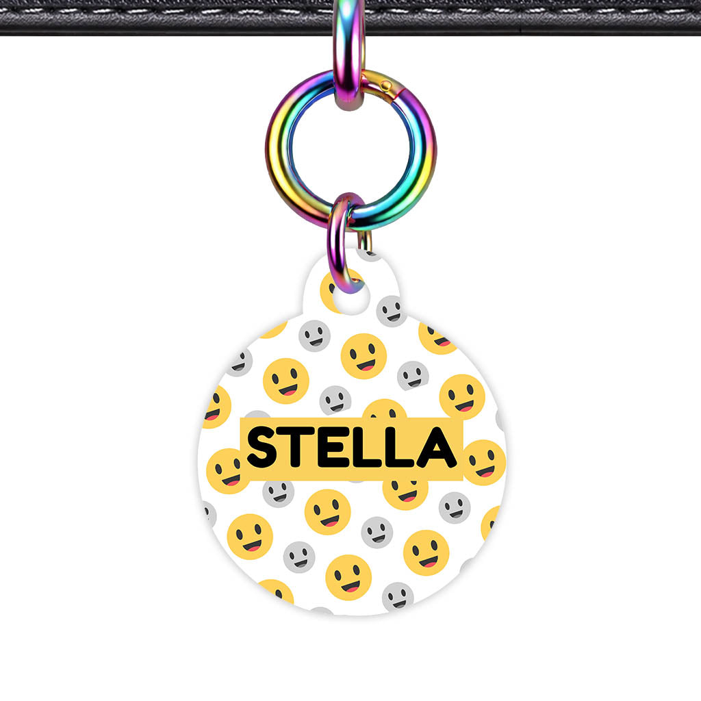 Happy Face QR Smart Pet ID Tag