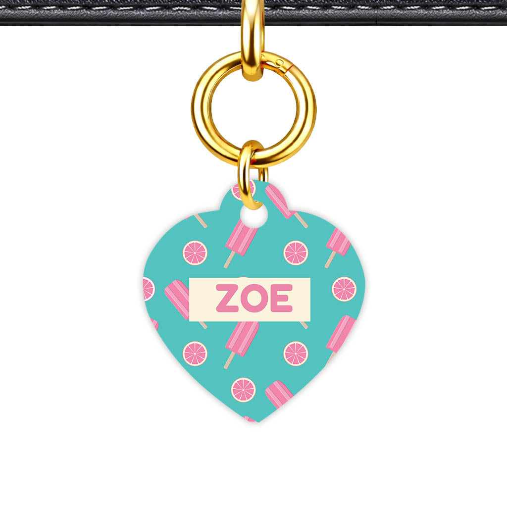 Pinky Popsicle Party Classic Pet ID Tag | Dogsy & Co