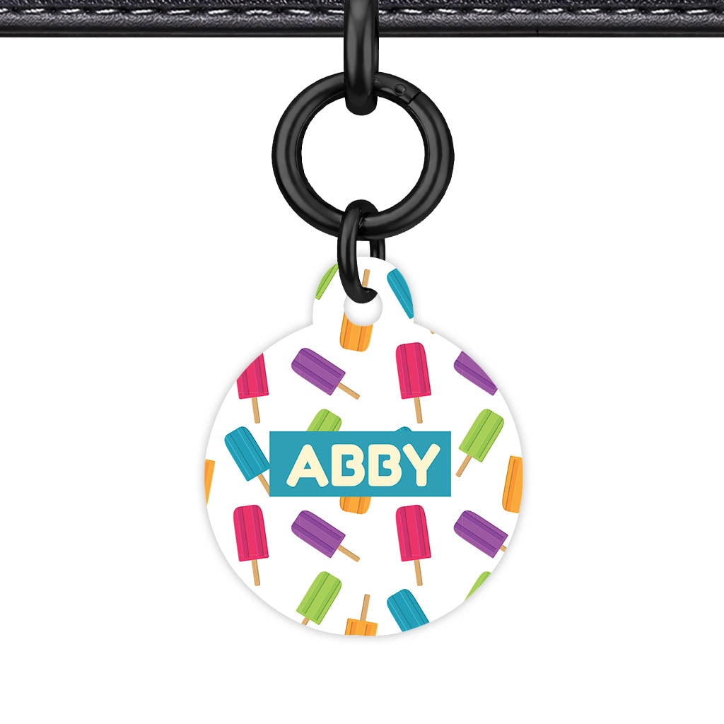 Rainbow Popsicle Parade QR Smart Pet ID Tag