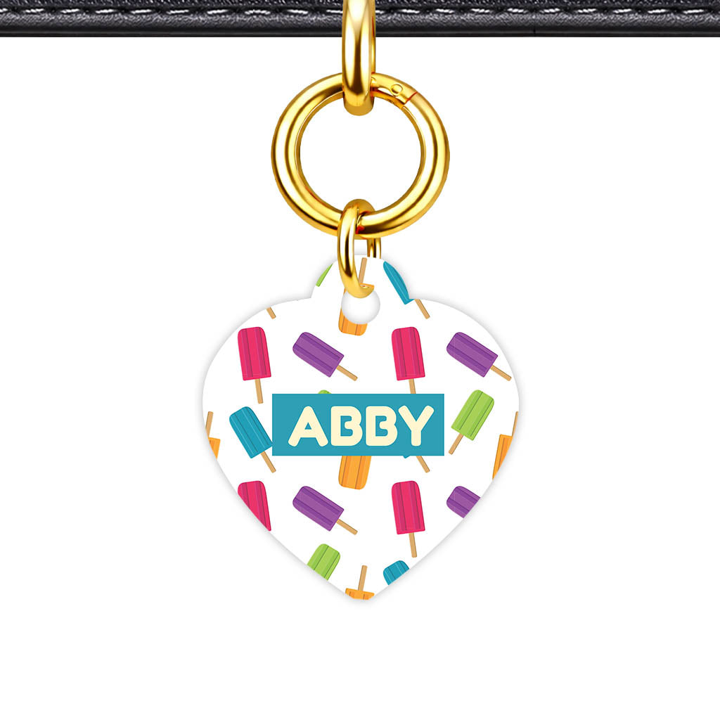 Rainbow Popsicle Parade Classic Pet ID Tag | Dogsy & Co