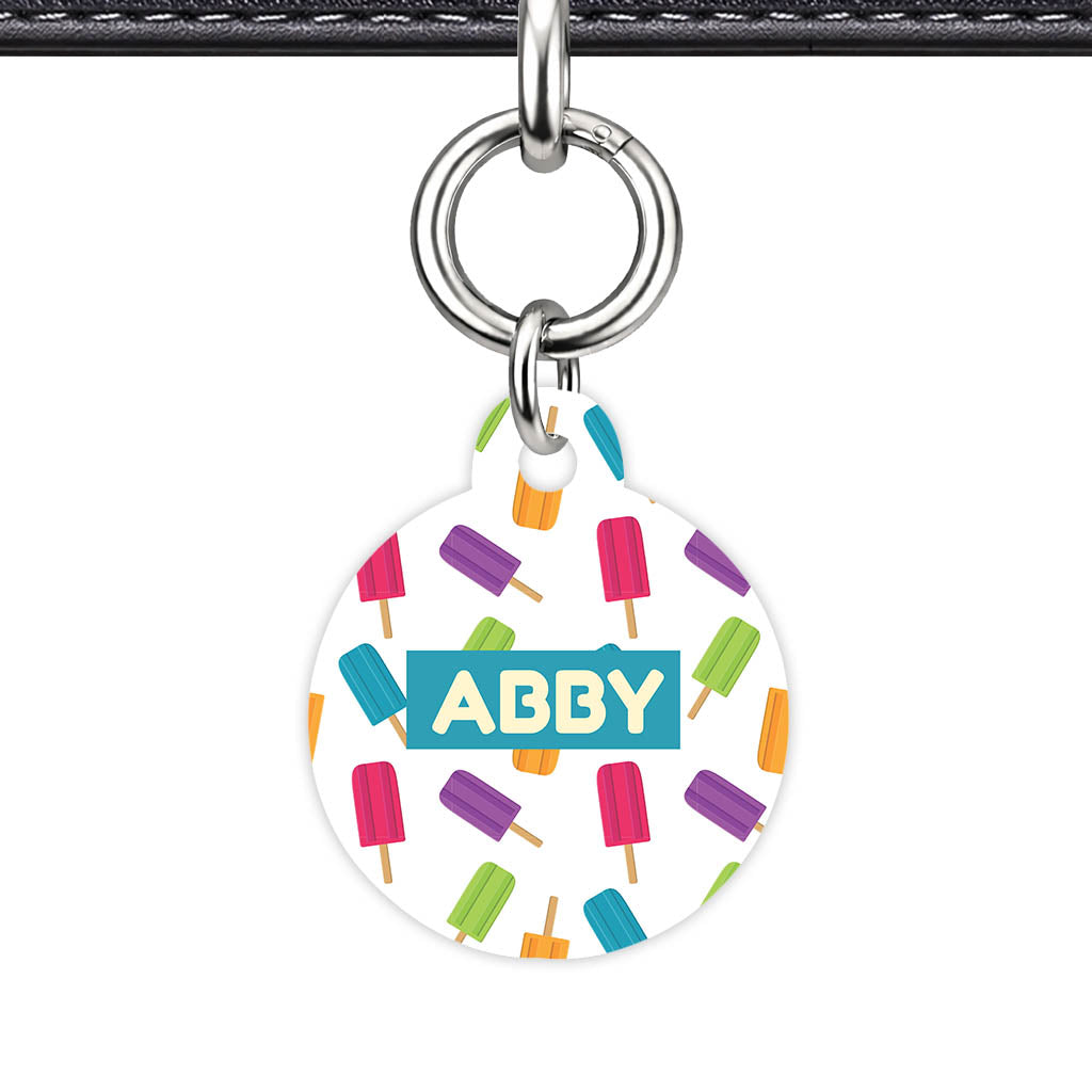 Rainbow Popsicle Parade QR Smart Pet ID Tag