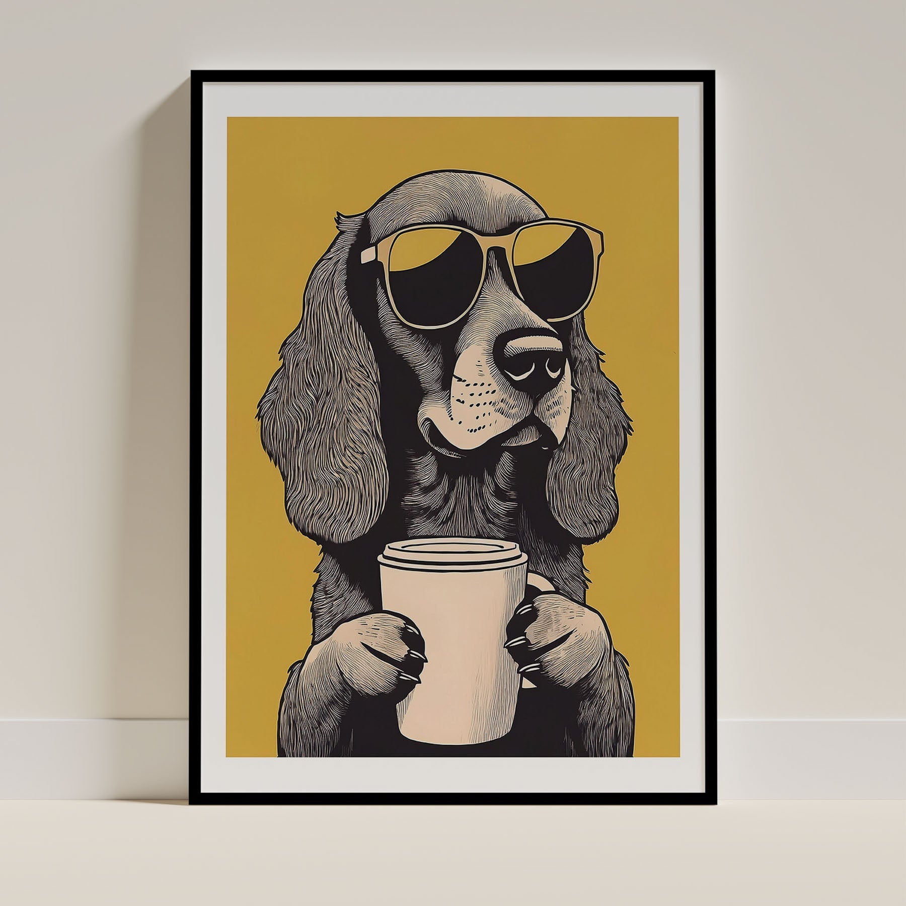 Cocker Spaniel Chillin Coffee Dog image 0