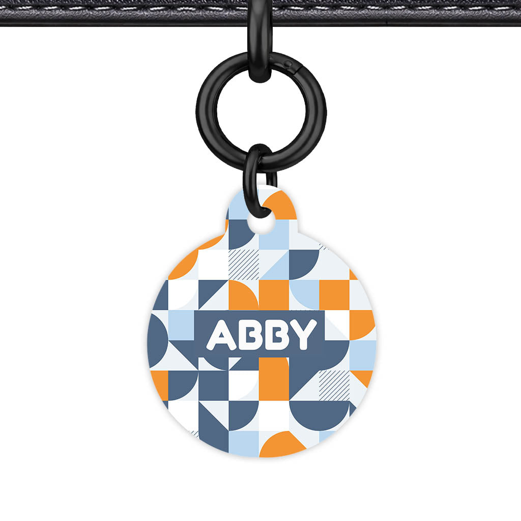 Modern Geo Patch QR Smart Pet ID Tag