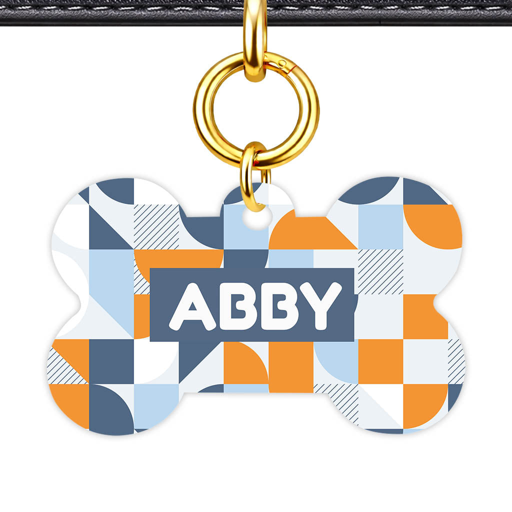 Modern Geo Patch Classic Pet ID Tag - image 11
